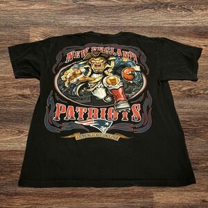 Y2K NFL New England‎ Patriots Graphic T-Shirt Medium